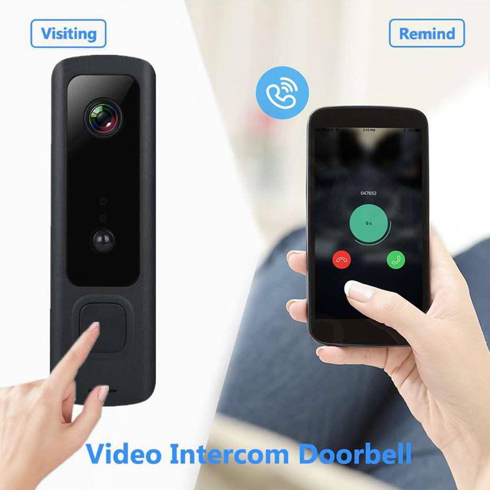 Chuông cửa video không dây T4 720P Wi-Fi Phát hiện PIR Tầm nhìn ban đêm Đàm thoại 2 chiều an ninh tại nhà