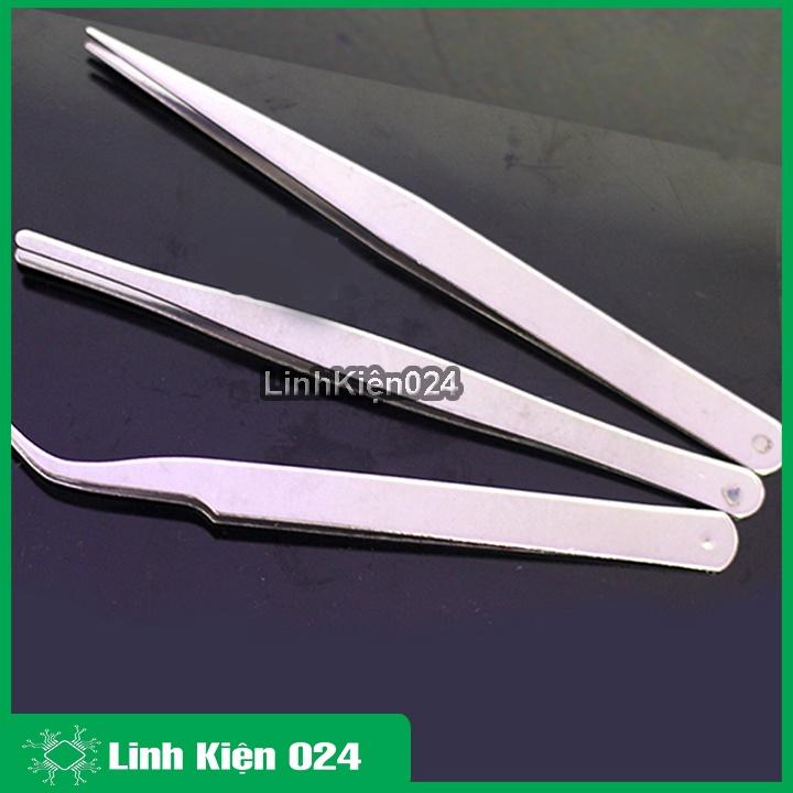 Bộ 3 Nhíp Kẹp Linh Kiện Điện Tử Vàng