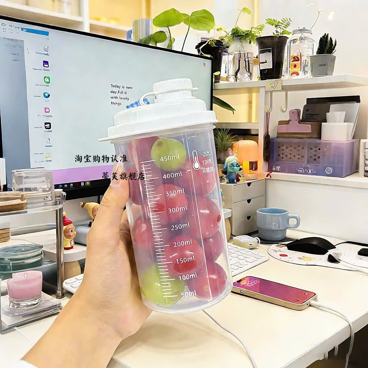 SET 3 Bình Lắc Pha Sữa/Pha Cafe Mini 450ml Có Vạch Chia Dung Tích, Hũ Đựng Thực Phẩm Đa Năng Nắp Kín Chống Tràn - HÀNG CHÍNH HÃNG MINIIN
