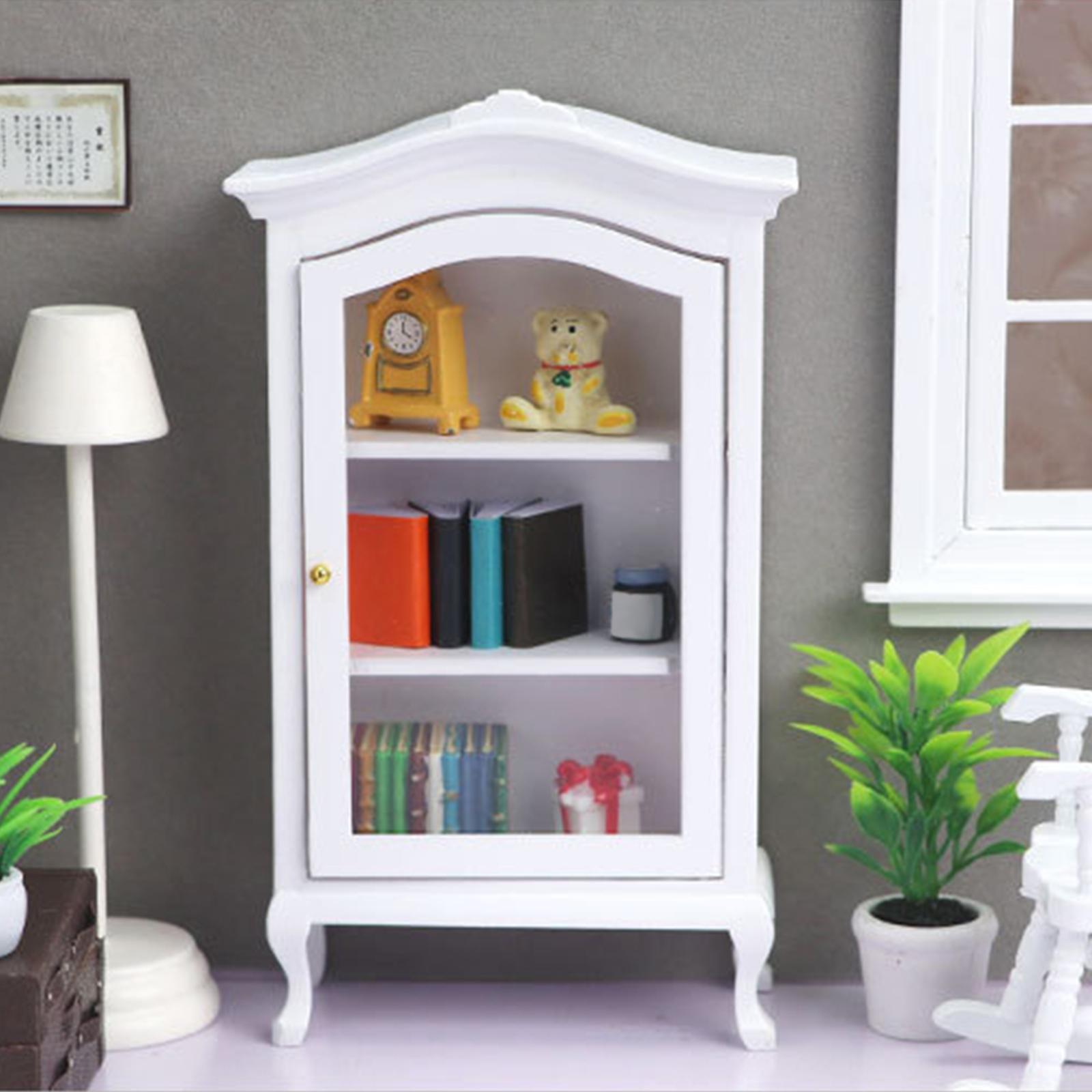 1/12 Dollhouse Display Cabinet Accessories Decoration Dollhouse Furniture