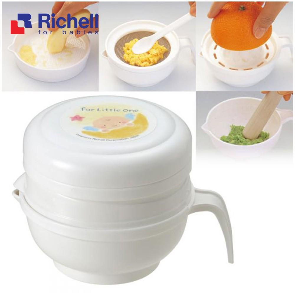 Bộ chế biến thức ăn dặm kiểu Nhật Richell