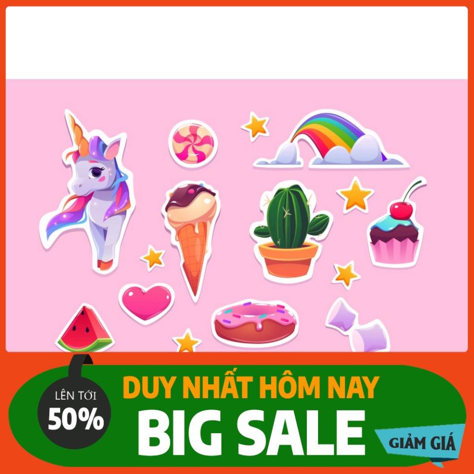 Combo 10 sheet sticker dán đồ chơi cực xinh xắn, phù hợp cho sổ tay, laptop, mũ bảo hiểm và vali.