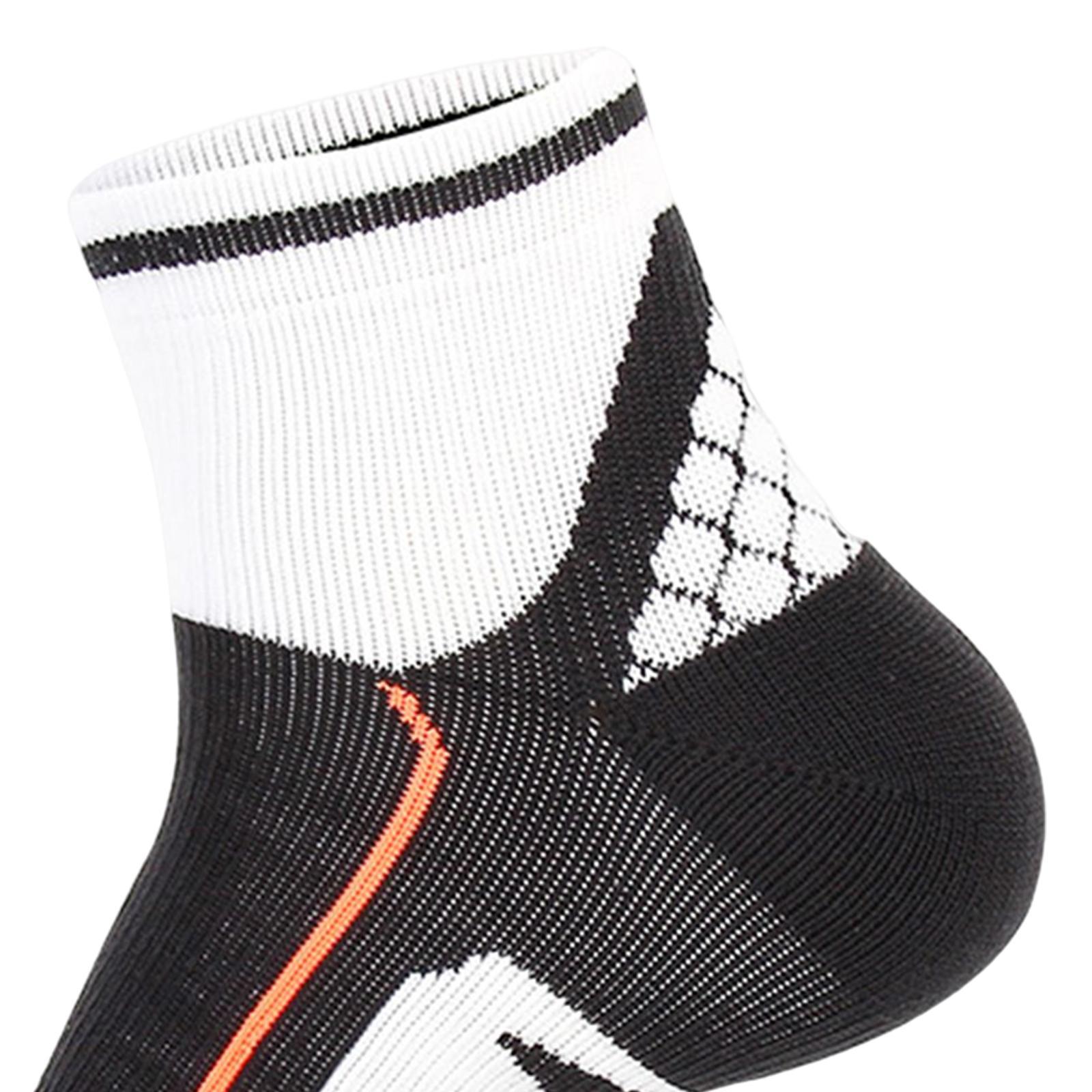 1 Pair Men Crew Socks Breathable Athletic Sports Ankle Socks for Football