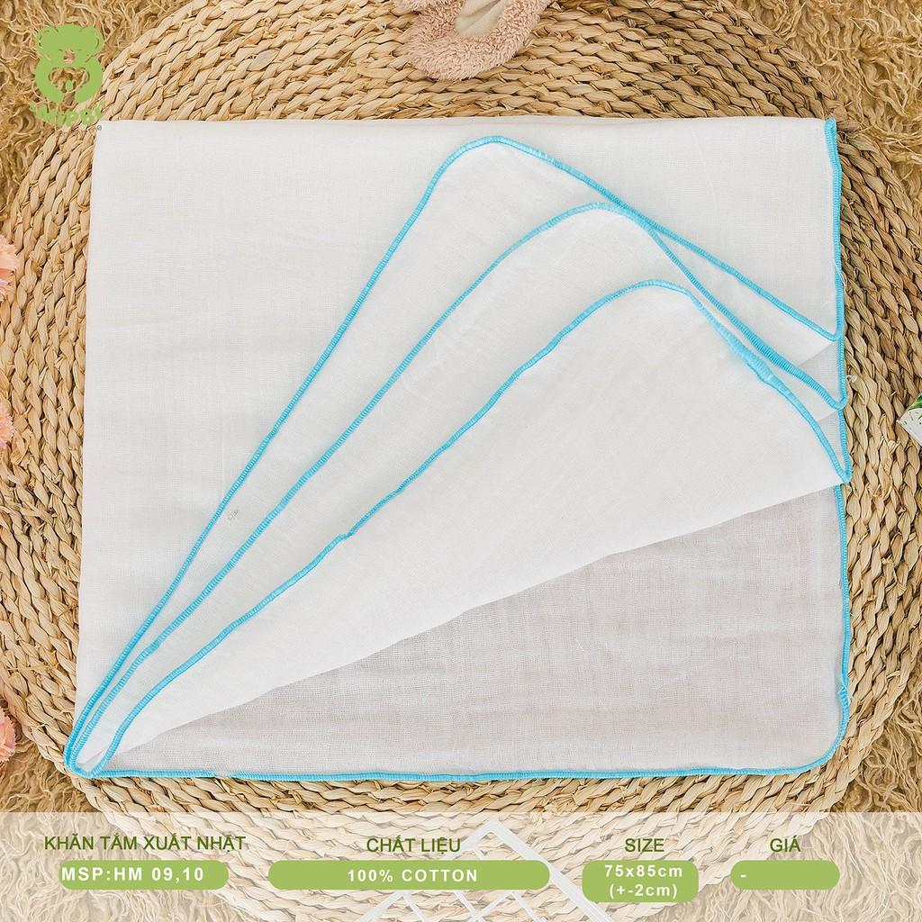 Khăn tắm xuất Nhật Mipbi 100% cotton tự nhiên siêu mềm