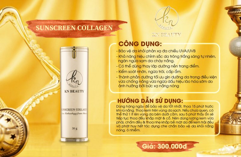 Kem chống nắng Sunscreen Collagen KN Beauty 30g