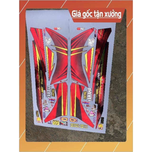 Tem rời sirius đỏ đen chất liệu Crom cao cấp loại xịn