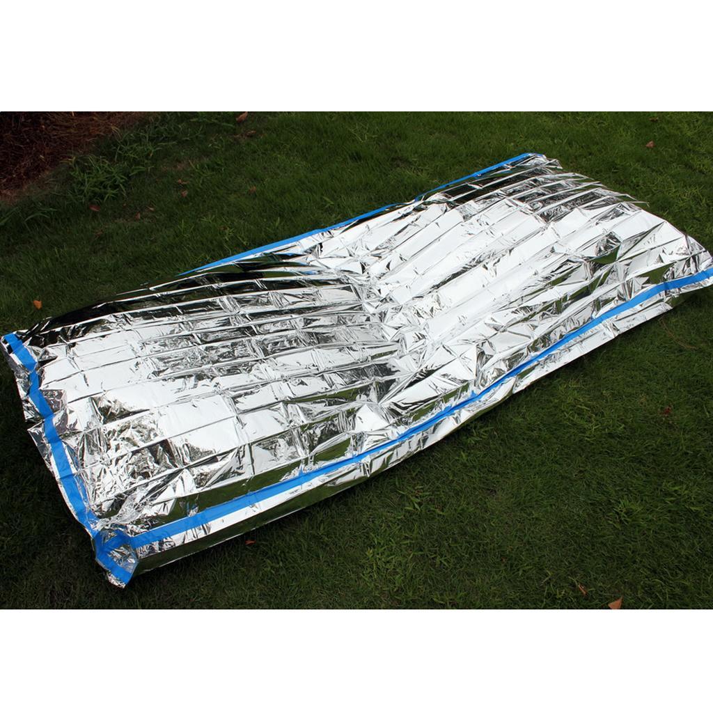 200 x 100cm Lightweight Portable Waterproof Reusable Camping Outdoor Emergency Survival Sleeping Bag Thermal Blanket