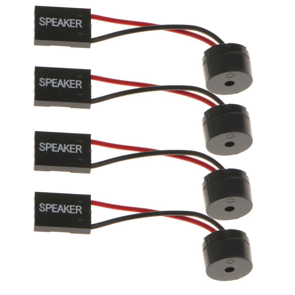 4 Pieces Computer PC Internal Motherboard Beep Alarm Buzzer Mini Plug