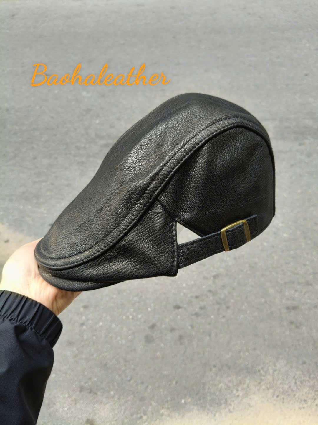 Mũ beret nam/ Nón bê rê nam da cừu thật cao cấp BHY1965 đủ size 55-60cm, dễ điều chỉnh độ rộng