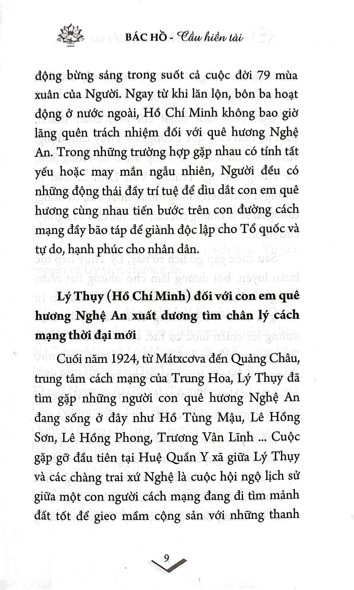 Bác Hồ Cầu Hiền Tài