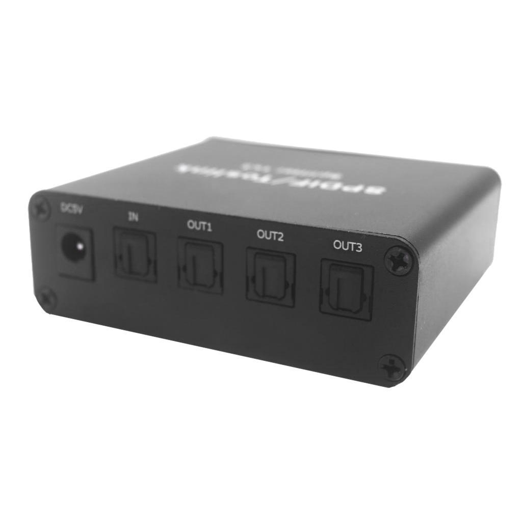 3 Port 3x1 SPDIF/Toslink Digital Optical Audio Switch/Switcher support LPCM 2.0 DTS Dolby-AC3
