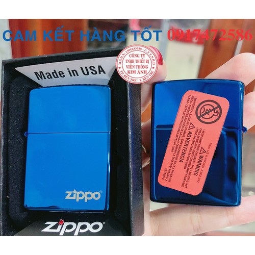 BẬT LỬA, HỘT QUẸT ZIPPO LOẠI TRƠN BÓNG- LOGO - TEM ĐỎ, TỰ CHỌN MÀU