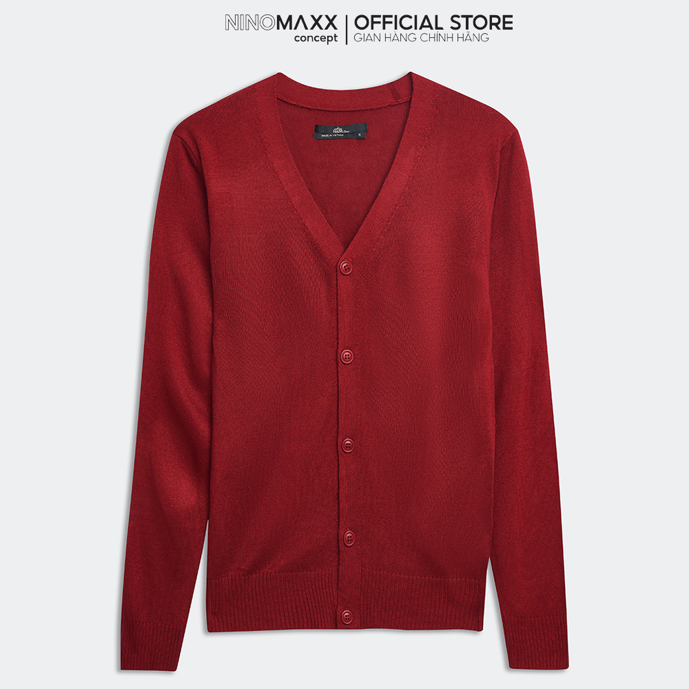 N&amp;M Áo cardigan Nam  tay dài vải len dệt Kim 1804007
