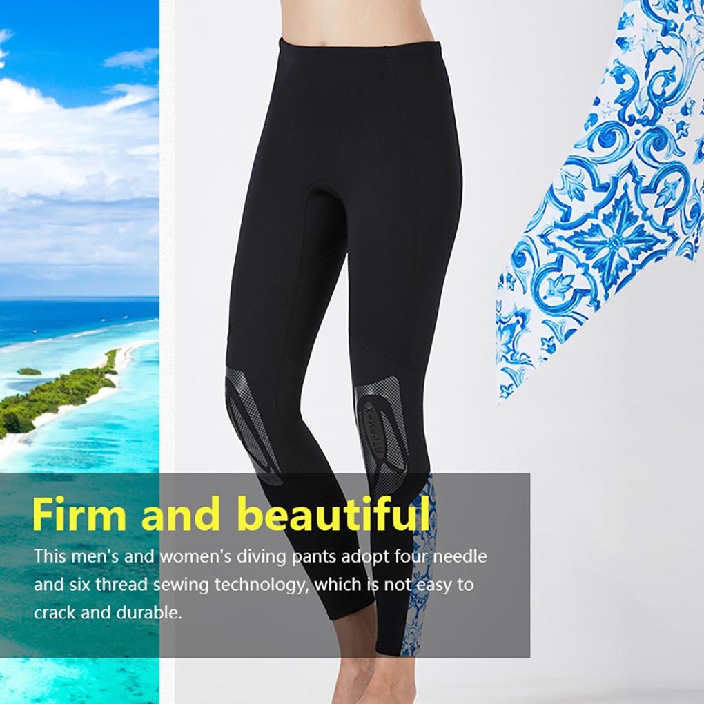 DIVE SAIL 3MM Neoprene Pants Split-type Seamless Stitching Three-layer Sun-proof Stretchy Diving Leggings forELEN