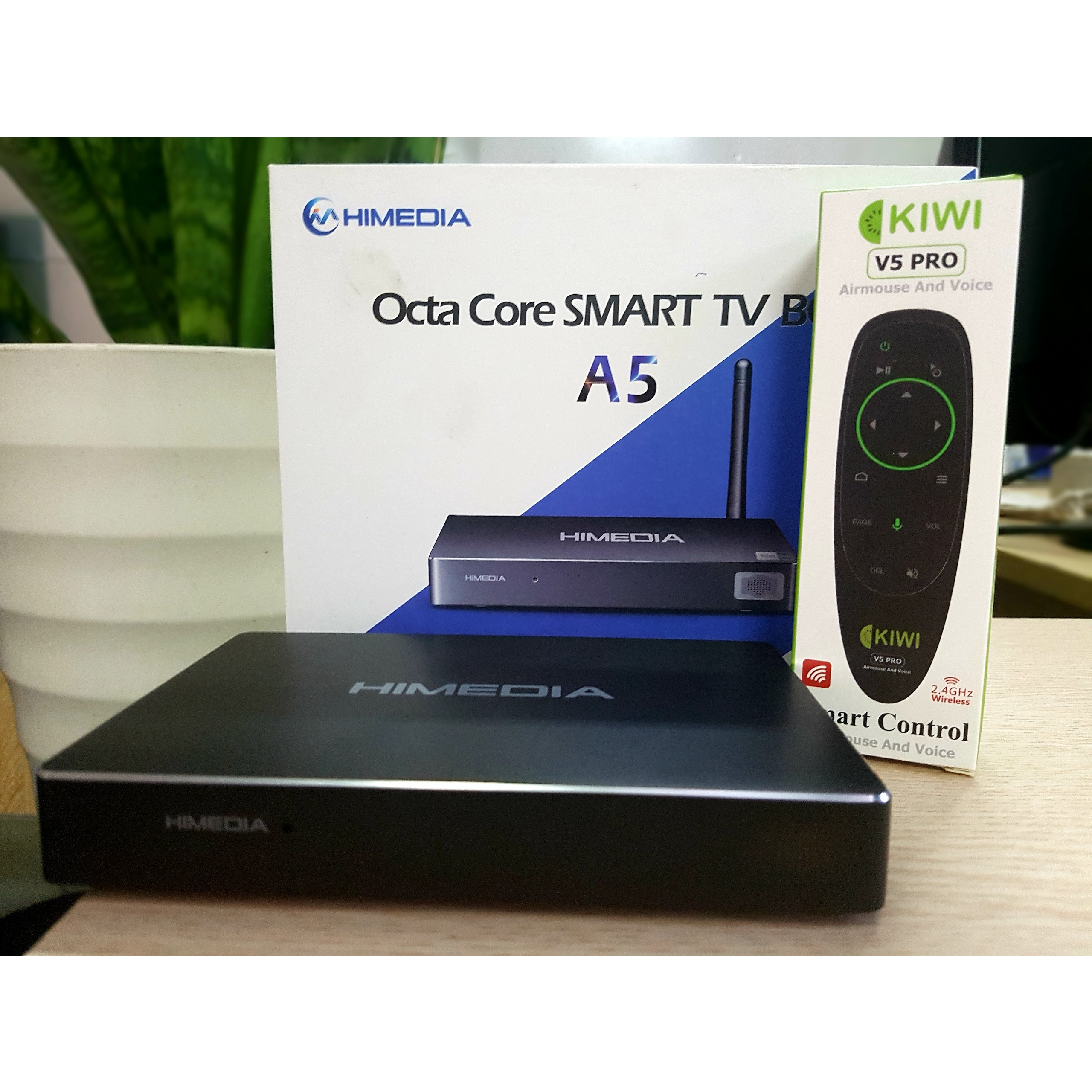 Android Box Himedia A5 2020 tặng điều khiển Voice V5pro, Tài khoản HDplay - Xử lý hình ảnh Siêu Net 4K, Âm thanh cao cấp - SẢN PHẨM CHÍNH HÃNG