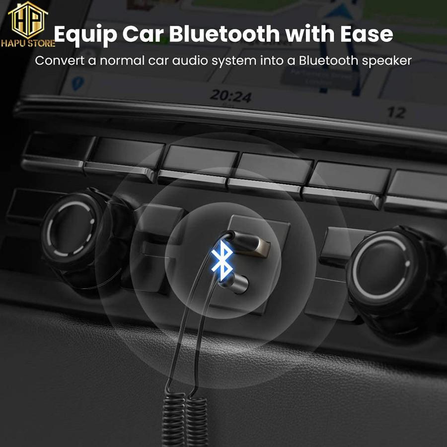 Bộ thu Bluetooth 5.0 Ugreen 70601 tích hợp mic đàm thoại chính hãng - Hàng Chính Hãng