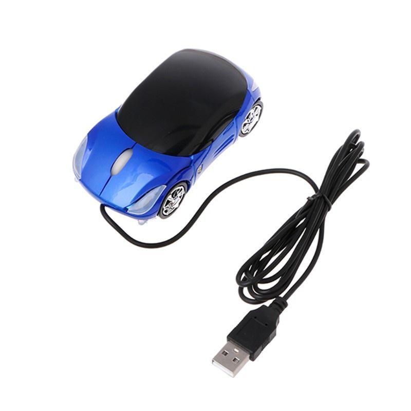 Chuột quang có dây 1000dpi hình xe hơi với 2 đèn pha cho pc laptop sáng tạo