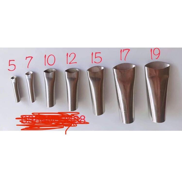 Đầu vòi vuốt keo bằng Inox 7mm