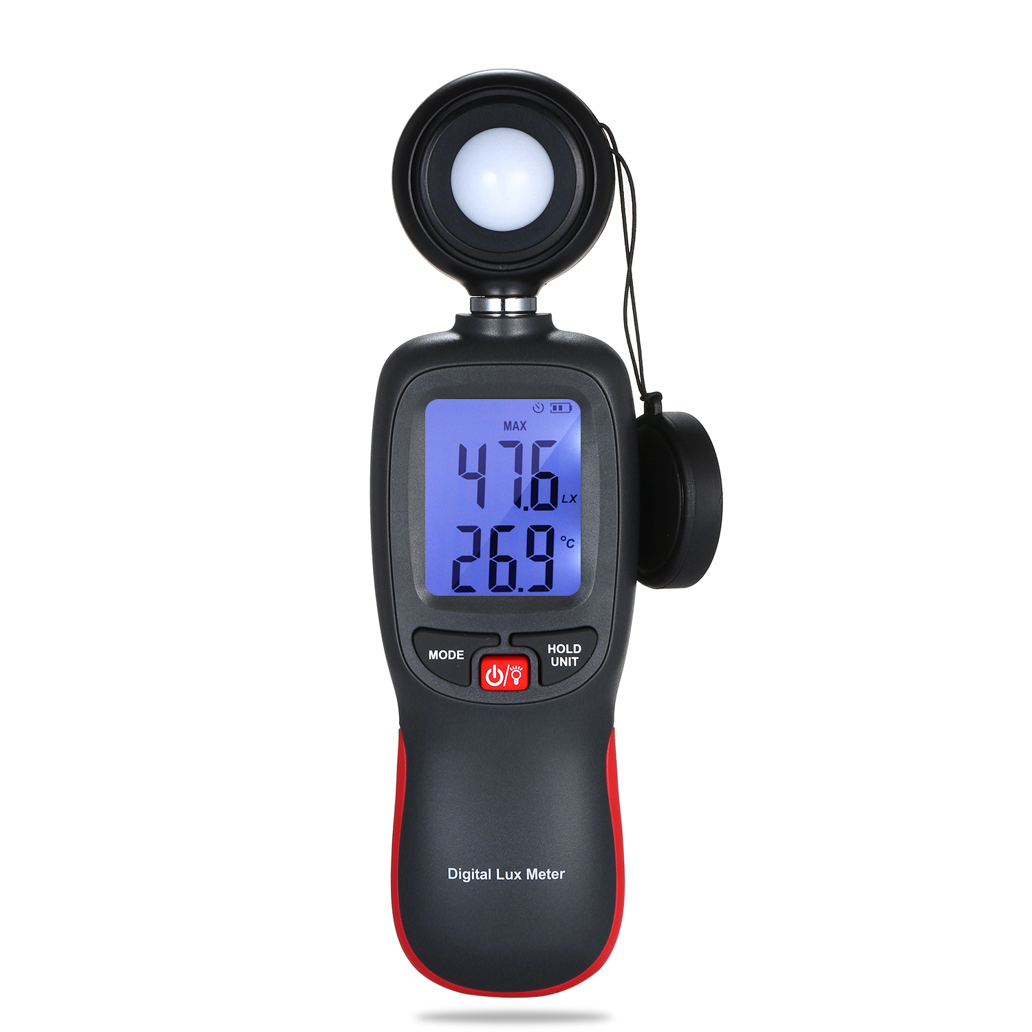 Máy đo sáng cầm tay thông minh hỗ trợ màn hình LCD 0-200000 Lux