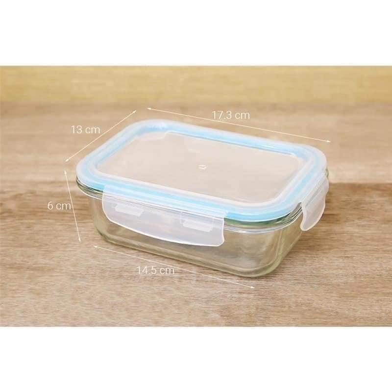 Thố thuỷ tinh vuông 640ml