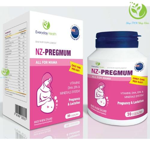 Viên bổ bầu NZ-PREGMUM nhập khẩu từ Everyday Health - Dinh dưỡng cho mẹ - Sức khỏe cho con