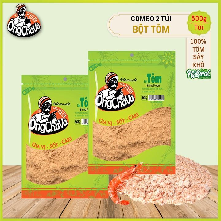 Combo 2 Túi Bột Tôm Ông Chà Và 500g (Shrimp Powder)