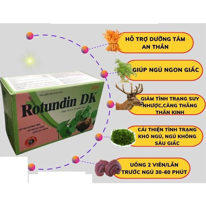 ROTUNDIN - HỖ TRỢ DƯỠNG TÂM, AN THẦN, GIÚP NGỦ NGON