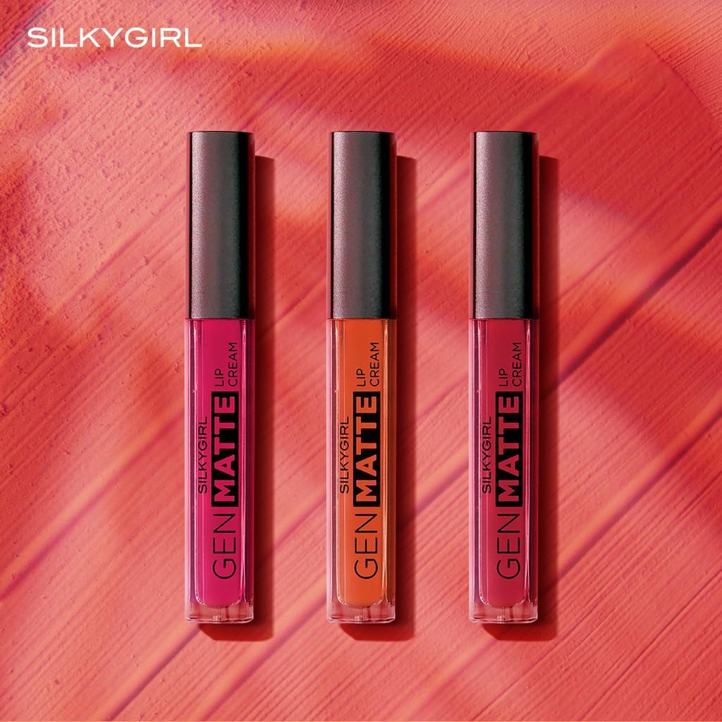 Son Kem Lì Nhẹ Môi Cấp Ẩm Silkygirl Gen Matte Lip Cream 3.8ml