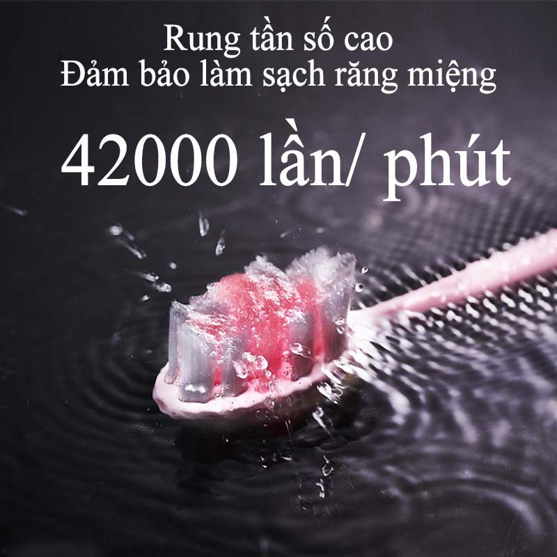 Bàn Chải Đánh Răng Điện JIALAIYA 5 in 1 Cao Cấp Tẩy Trắng Răng Máy Đánh Răng Lông Mềm Cho Bé