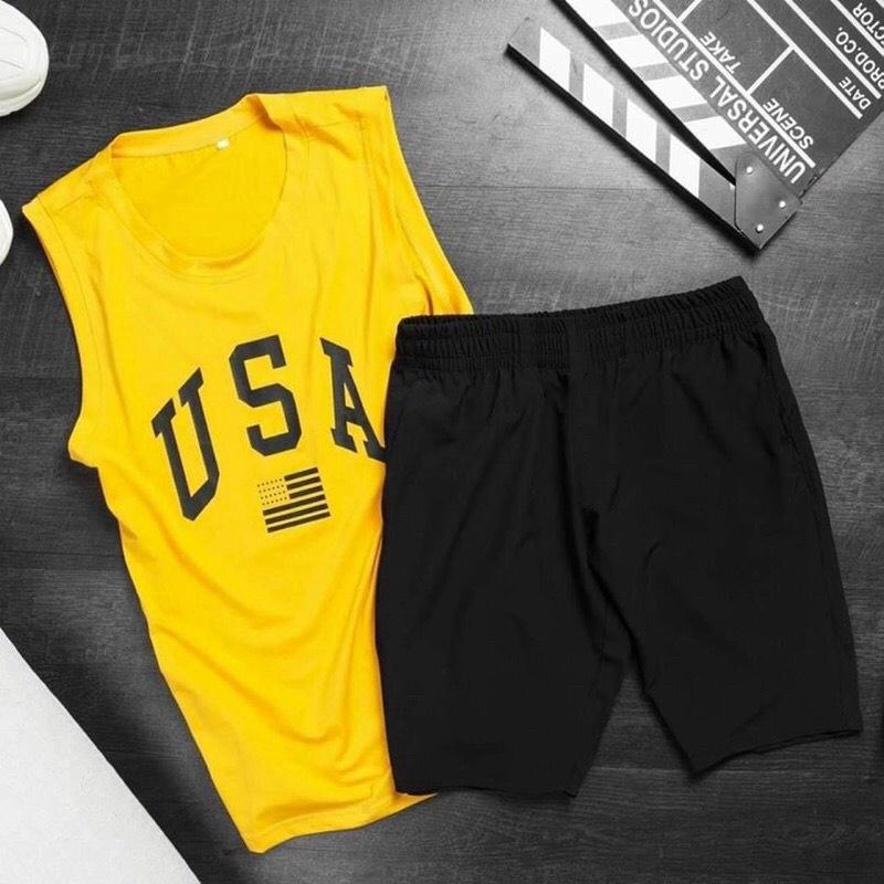 Đồ bộ mặc nhà nam BLACK siêu hot, bộ thể thao, bộ tập gym - Hàng Có Sẵn