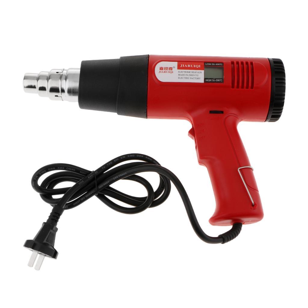 LCD 220V Industrial Handheld Hot Air Gun Heat Shrink Tube For Car Foil