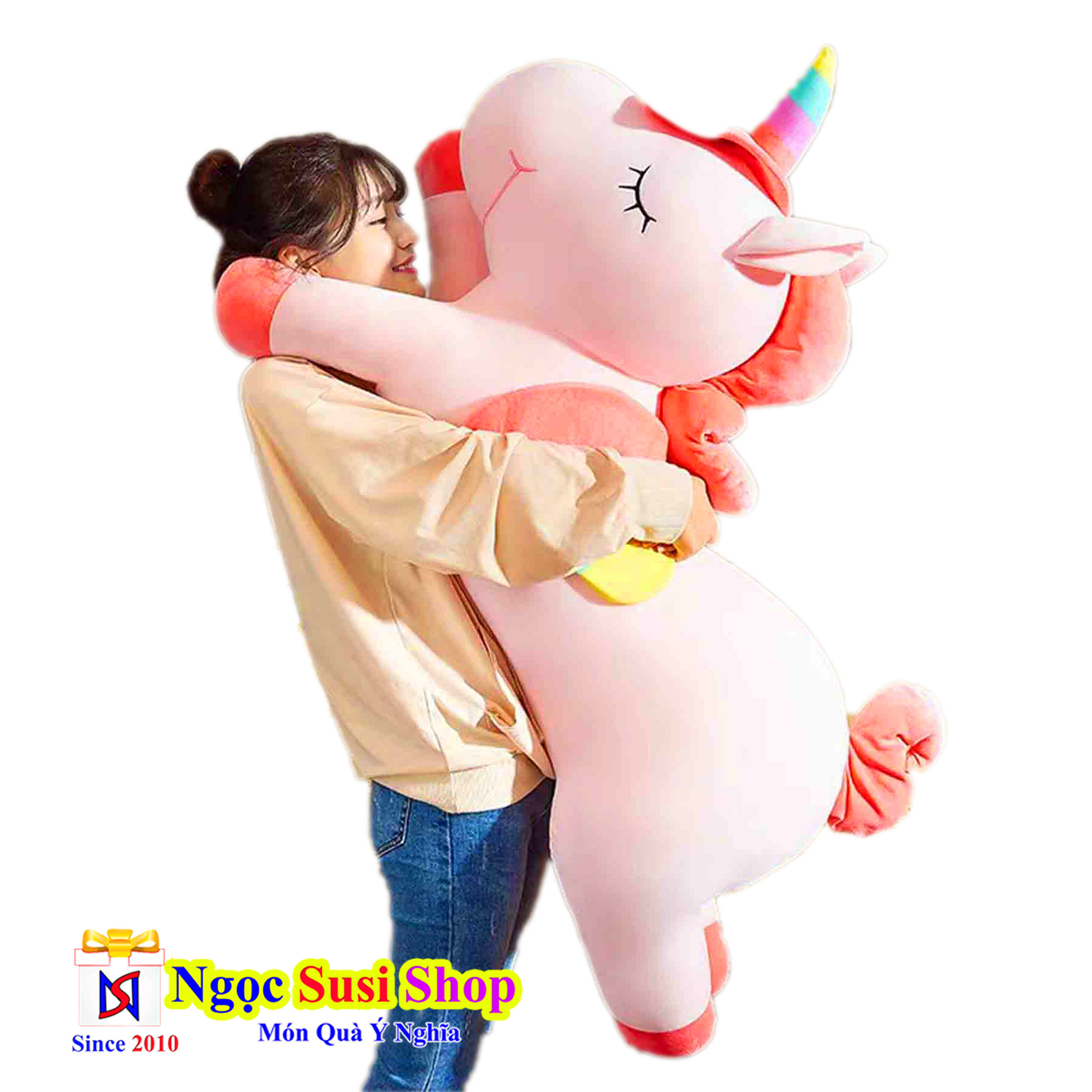 GỐI ÔM CON NGỰA PONY NGỰA KỲ LÂN KHỔNG LỒ SIÊU MỊN - THÚ BÔNG NGỰA KỲ LÂN
