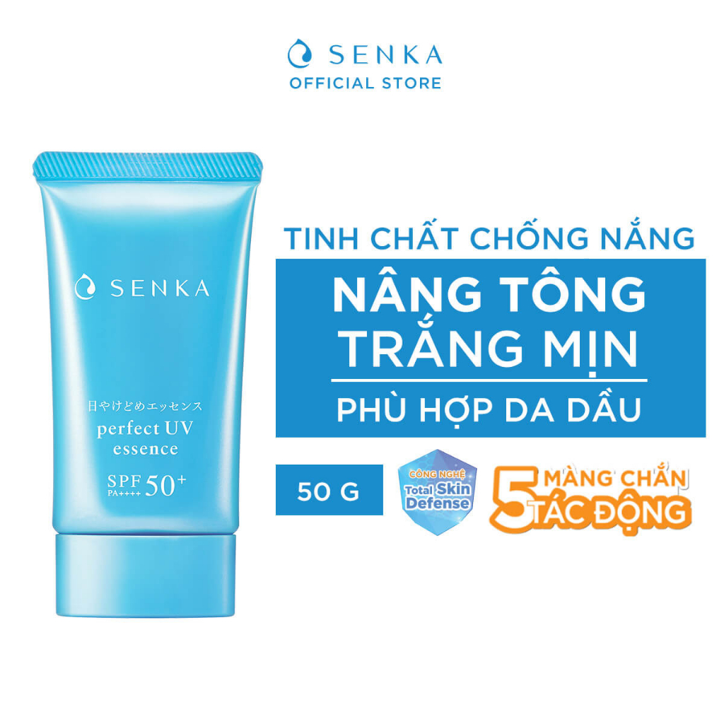 Sữa Chống Nắng Senka Kiềm Dầu, Mịn Lì Cho Da Dầu Perfect UV Milk SPF50+ PA++++ 40ml