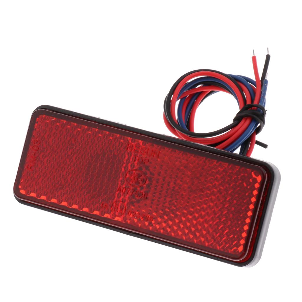 DC 12V 24 SMD LED Reflector Brake Light Turn Signal Warning Lamp For Car Motorcycle SUV RV