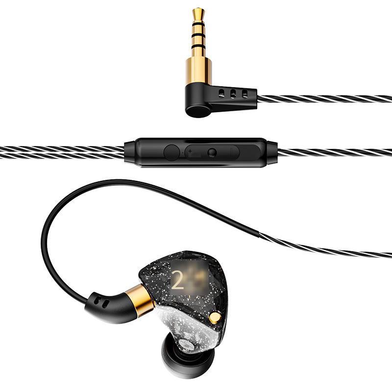 Tai nghe có dây chơi game điện cạnh tranh in-ear giá rẻ nhất chất lượng âm thanh cao thích hợp cho Huawei vivo Xiaomi oppo cá mập đen hòa bình ưu tú