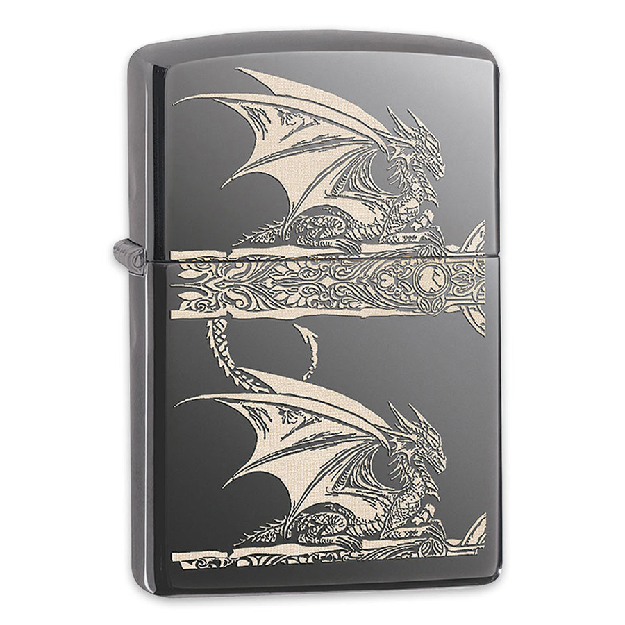 Bật Lửa Zippo 28961 - Bật Lửa Zippo Anne Stokes Gothic Black Ice Laser Engrave