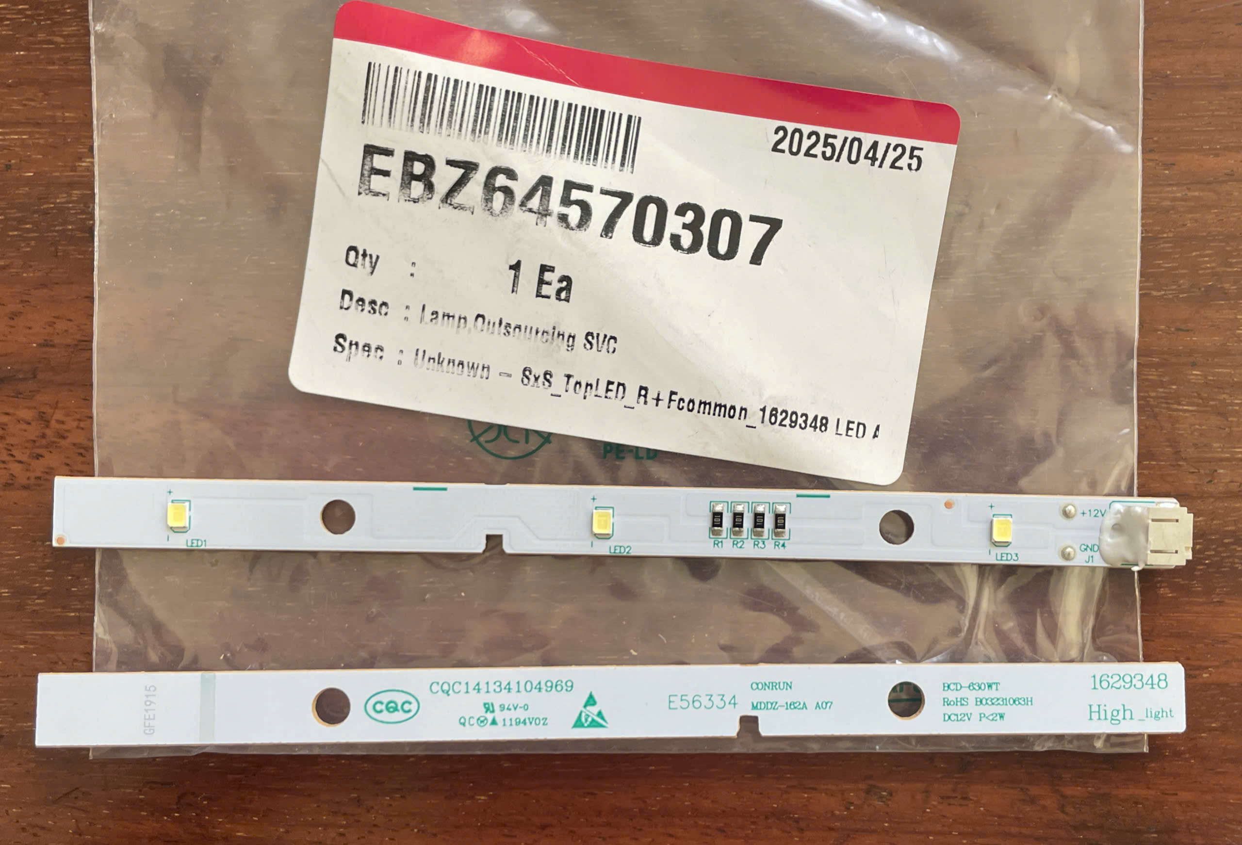 MẠCH ĐÈN LED TỦ LẠNH LG – HÀNG CHÍNH HÃNG