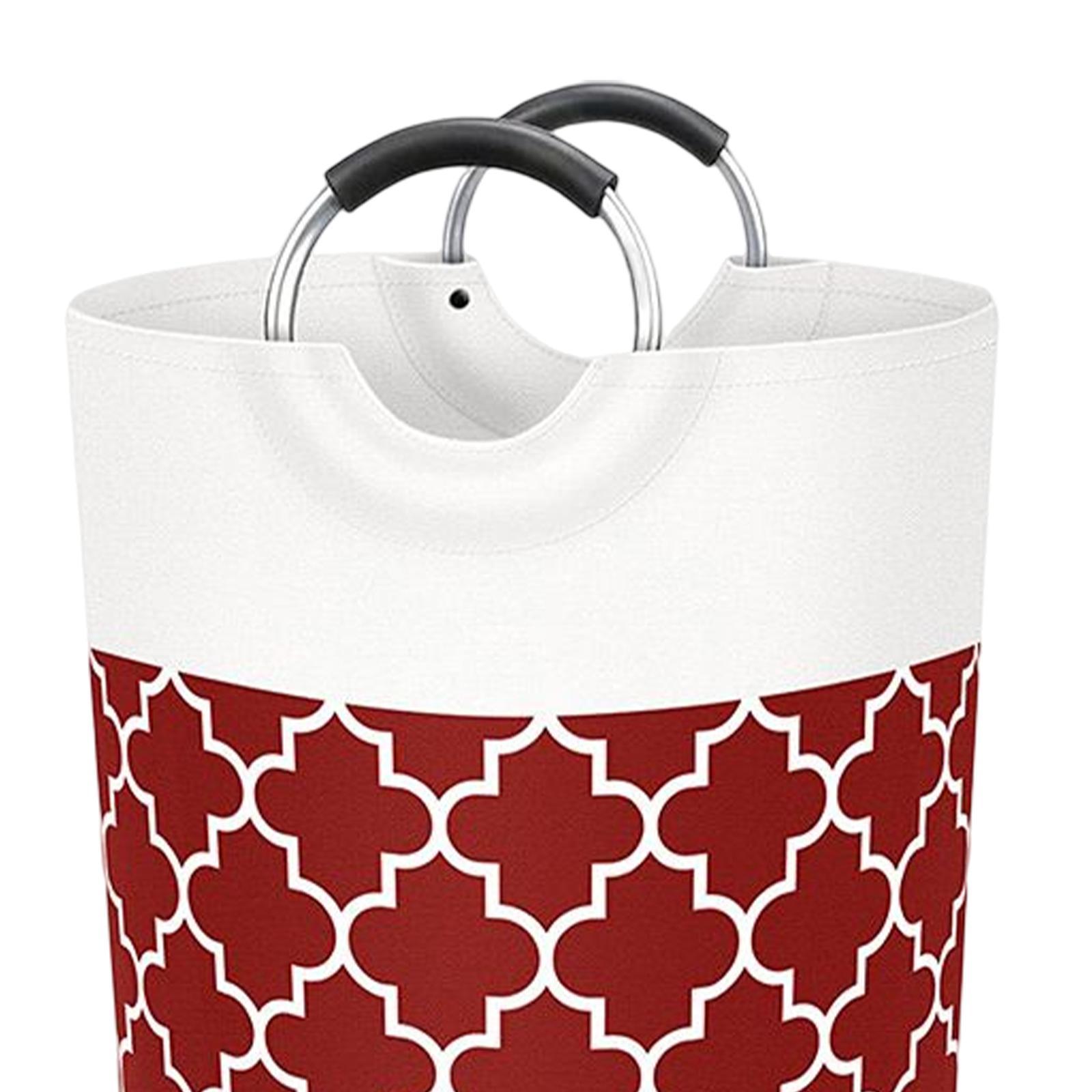 2Pcs Laundry Organizer Bag Storage Clothes Basket for Bathroom