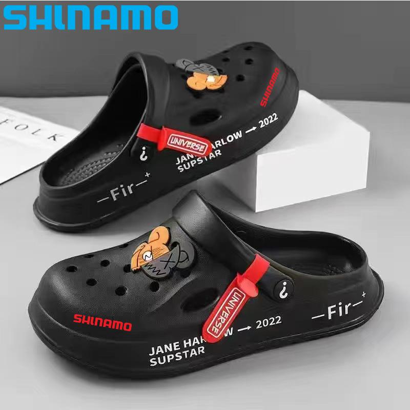 Giày câu cá giày nam 2023 cặp đôi dép dày dép đầu sandal chống trượt giày mềm mại bình thường. Color: 01 Shoe Size: 40-41 Size