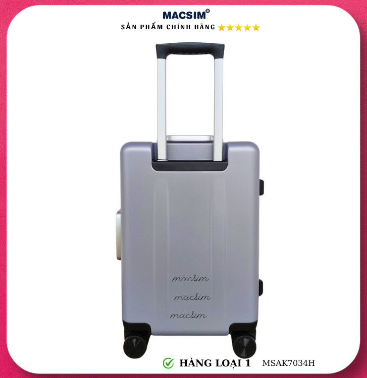 Vali cao cấp Macsim Aksen hàng loại 1 MSAK7034H cỡ 20 inch