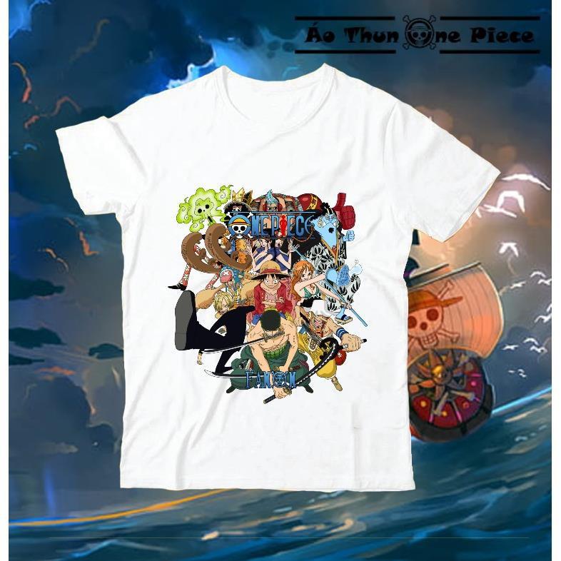 HOT- ️️Áo Thun In Hình Team Luffy &quot;Băng Hải Tặc Mũ Rơm&quot; - One Piece - áo đẹp