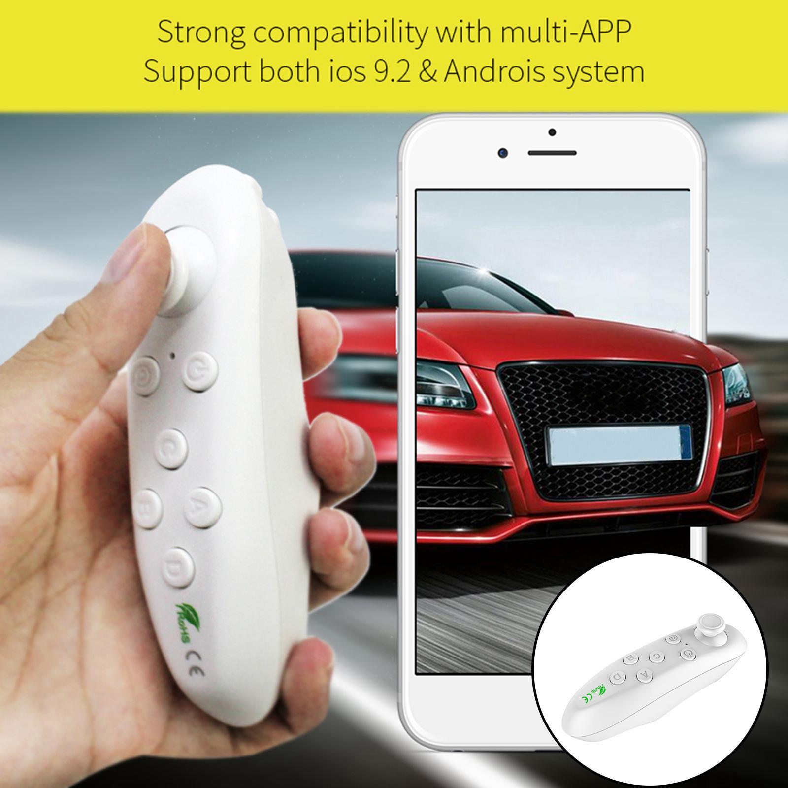 Mini Game Gamepad Remote For Film Selfie Mouse Tablet Laptop white