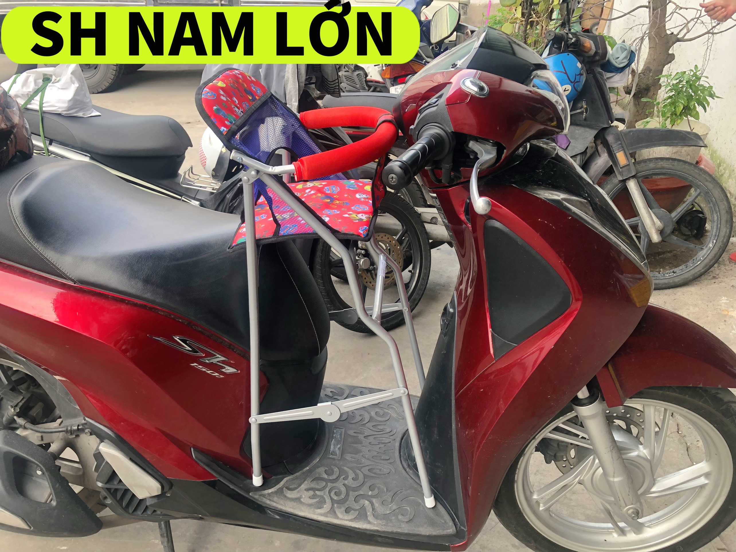 Ghế ngồi xe SH Ý 300I , 350i , SH NAM , SH LỚN , GHẾ GA XẾP SẮT SƠN TĨNH ĐIỆN