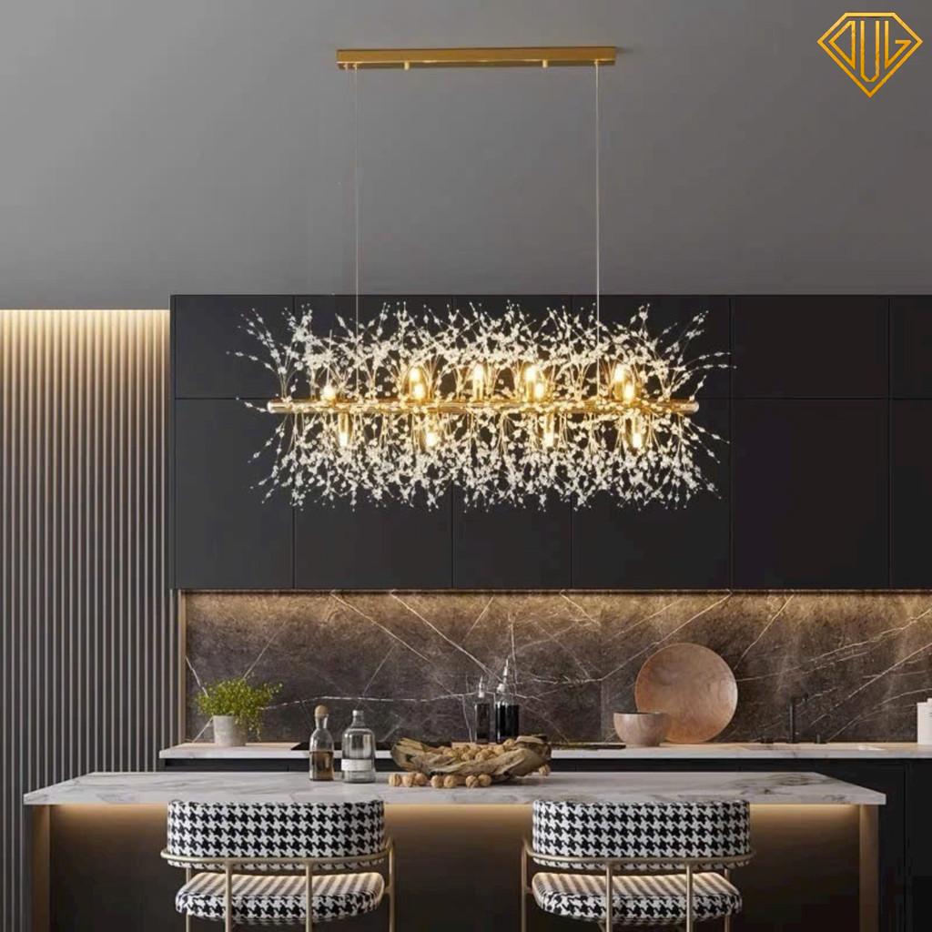 Đèn thả bàn ăn Hoa Bồ Công Anh Cao Cấp  Decor trang trí nội thất Sang Trọng L90cm - 3 chế độ ánh sáng (Ảnh thật 100%) DV