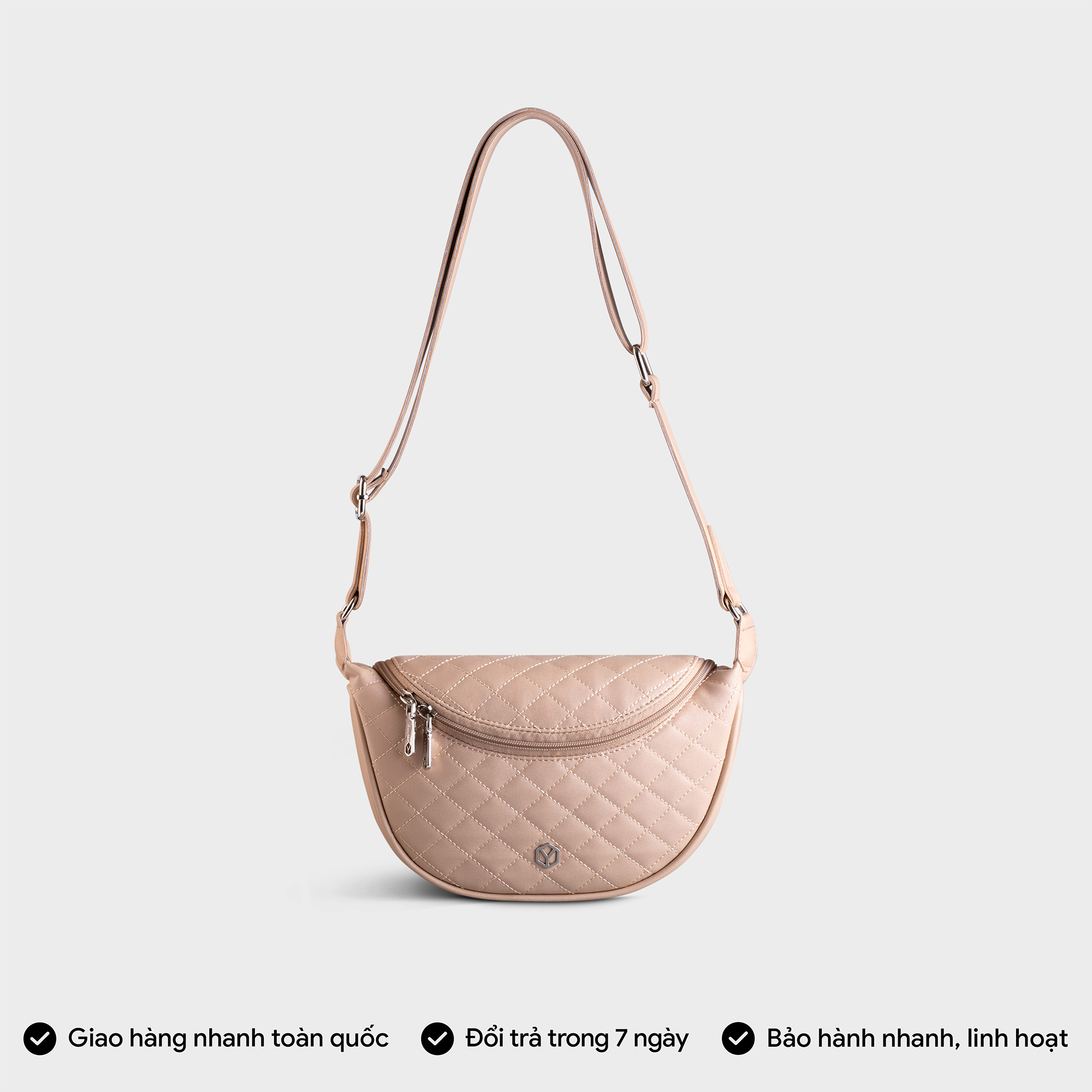 Túi Yuumy ( Thời trang nữ dáng bao tử size 23 - Túi đeo chéo da Seasand YN174 )