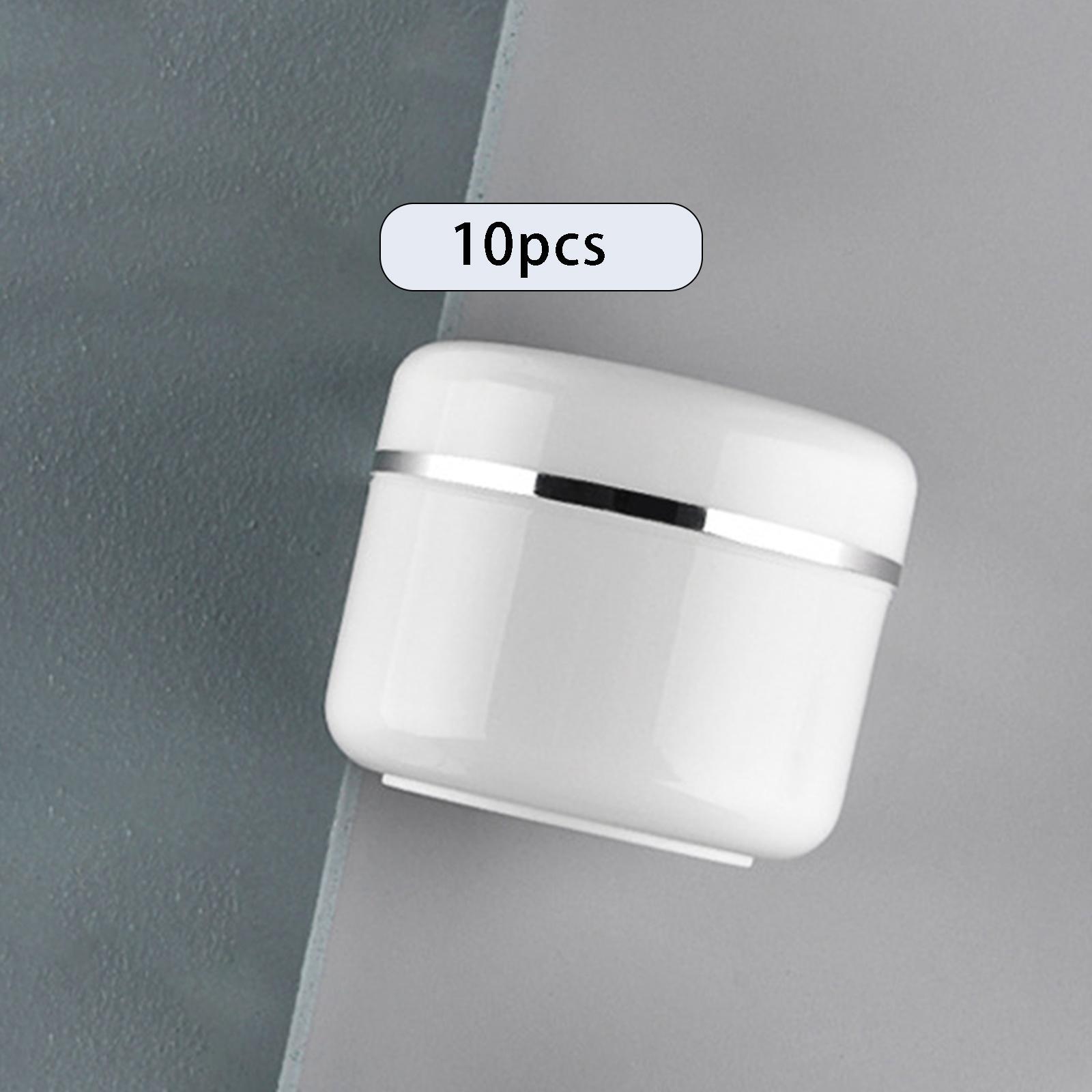 Set of 10 Refillable Jars Empty Cosmetic Containers Bottle