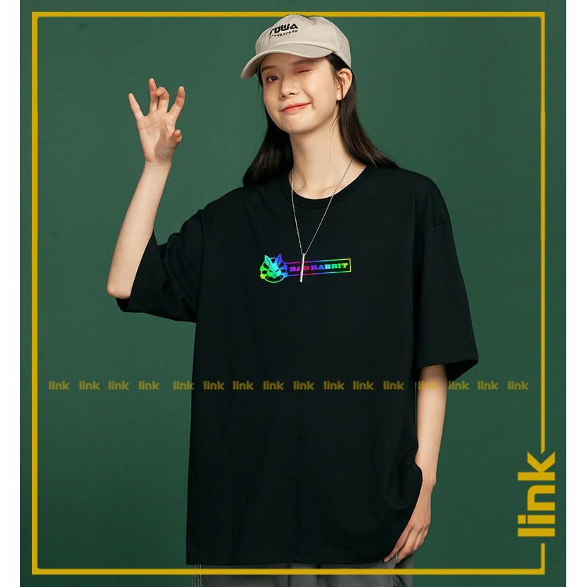 Áo thun phản quang BAD RABBIT đầu lâu 7 màu UNISEX