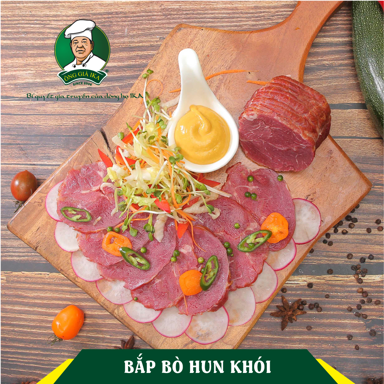 Bắp bò hun khói 200g