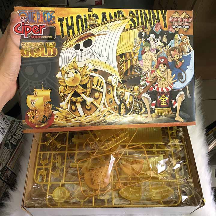 Mô hình thuyền Thousand Sunny Gold - Mô hình One Piece