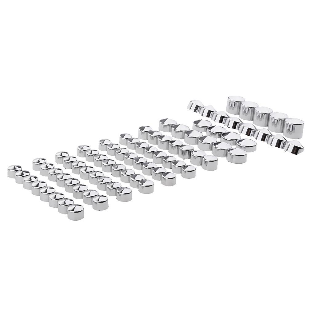 For 1991-2012 Twin Cam Toppers Caps Cover Kit Chrome